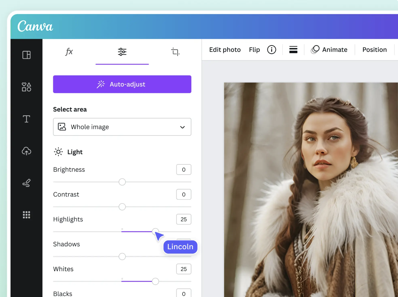 Canva AI tools - Text to image function