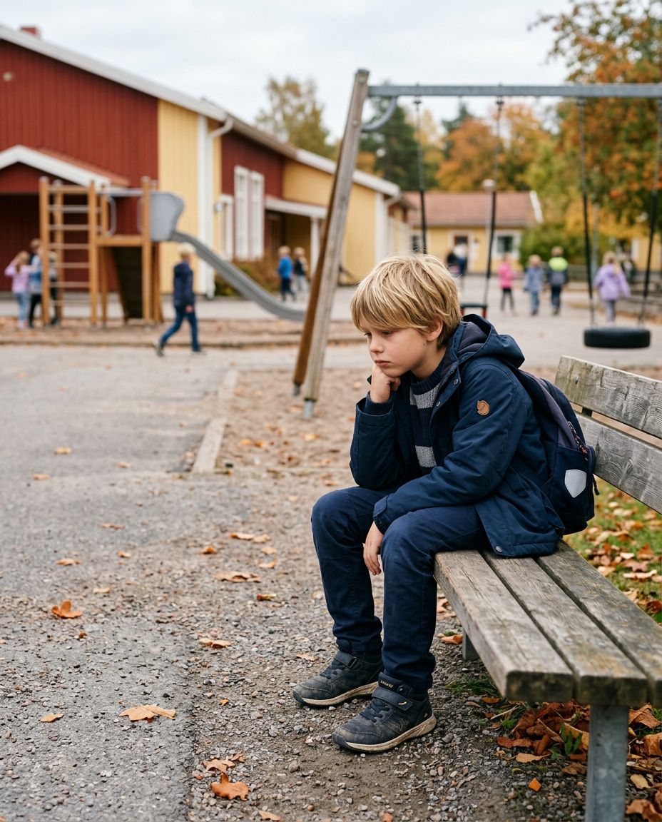 killar på lågstadiets skolgård